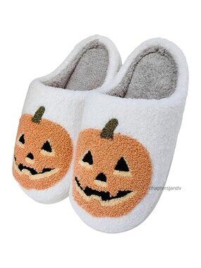 Memory Foam Plush Fluffy Lined Slippers Warm Winter Indoor Outdoor House